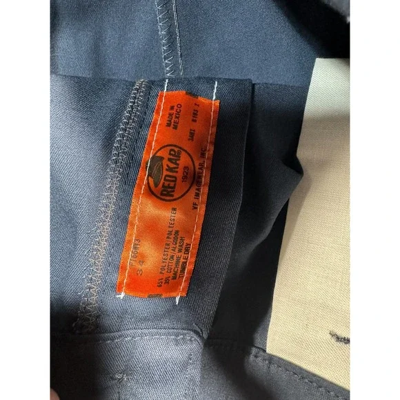 Red‎ Kap PT66 Men's Cargo Shorts Navy 34 x 10 New With Tags - Picture 4 of 9